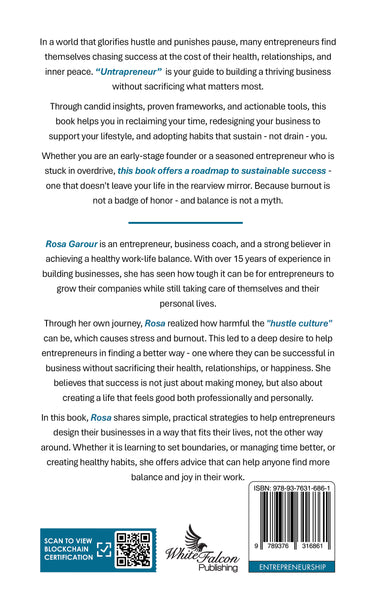 Untrapreneur – How To Build A Thriving Business Without Burning Out Yo ...