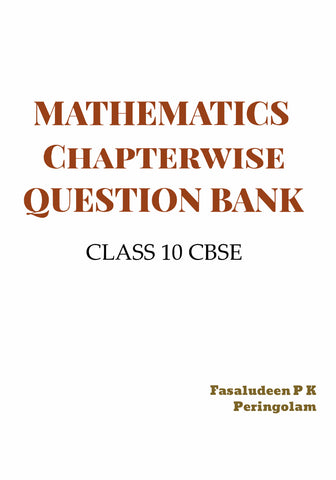Class 10 CBSE Mathematics Question Bank