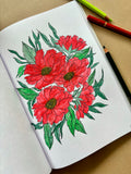 Enchanting florals - A Stress-Relieving & Mindful Colouring Book