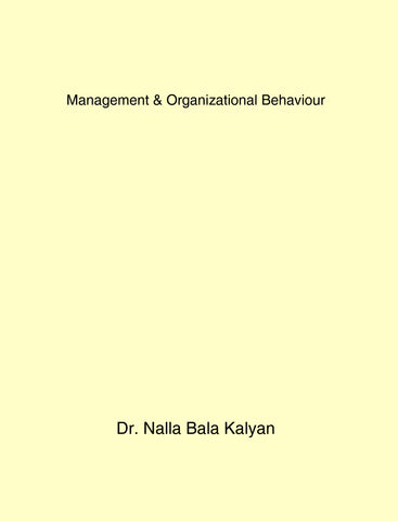 Management & Organizational Behaviour