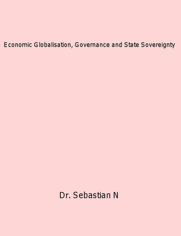 Economic Globalisation, Governance and State Sovereignty