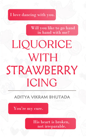 Liquorice With Strawberry Icing